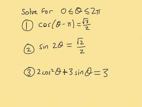 Solving Trig Equations