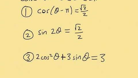 Solving Trig Equations in Radians