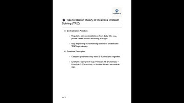48 - Tips to Master Theory of Inventive Problem Solving TRIZ