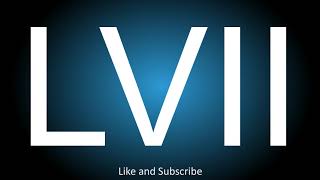 Meaning of the Roman Numeral - LVII.