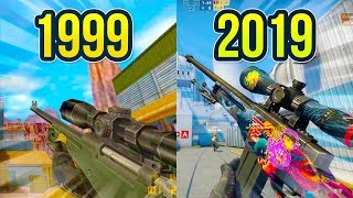 Evolution of the AWP in Counter Strike on Nuke Map 1999 - 2019
