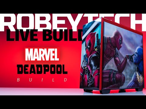 $5500 Deadpool Themed PC - Giveaways + Custom NZXT H710 Build (13900k / RTX 4080)