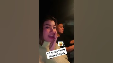Kocak Tri suaka prank nabila pas lagi nyanyi
