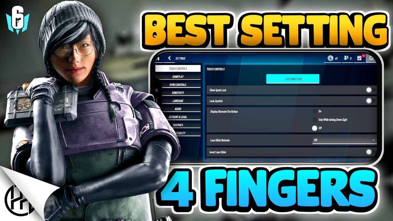 BEST 4 FINGER CLAW SETTING/SENSITIVITY‼️RAINBOW SIX MOBILE INDONESIA ...