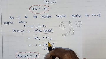 XII-MATHEMATICS, NEW-SYLLABUS,CHAPTER-11, PROBABILITY DISTRIBUTIONS,EX:11.1(Q.NO:3)