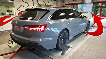 2020 AUDI RS6 C8 with Stage 1 Ecu Tune on the DYNO + Final Results!