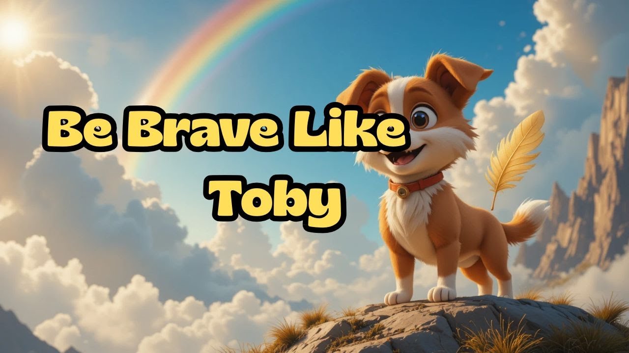 Toby the Brave Dog and the Windy Mountain 2D Cartoon Story
