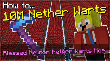 Getting a 10 Million MAXED Newton Nether Warts Hoe | Hypixel Skyblock
