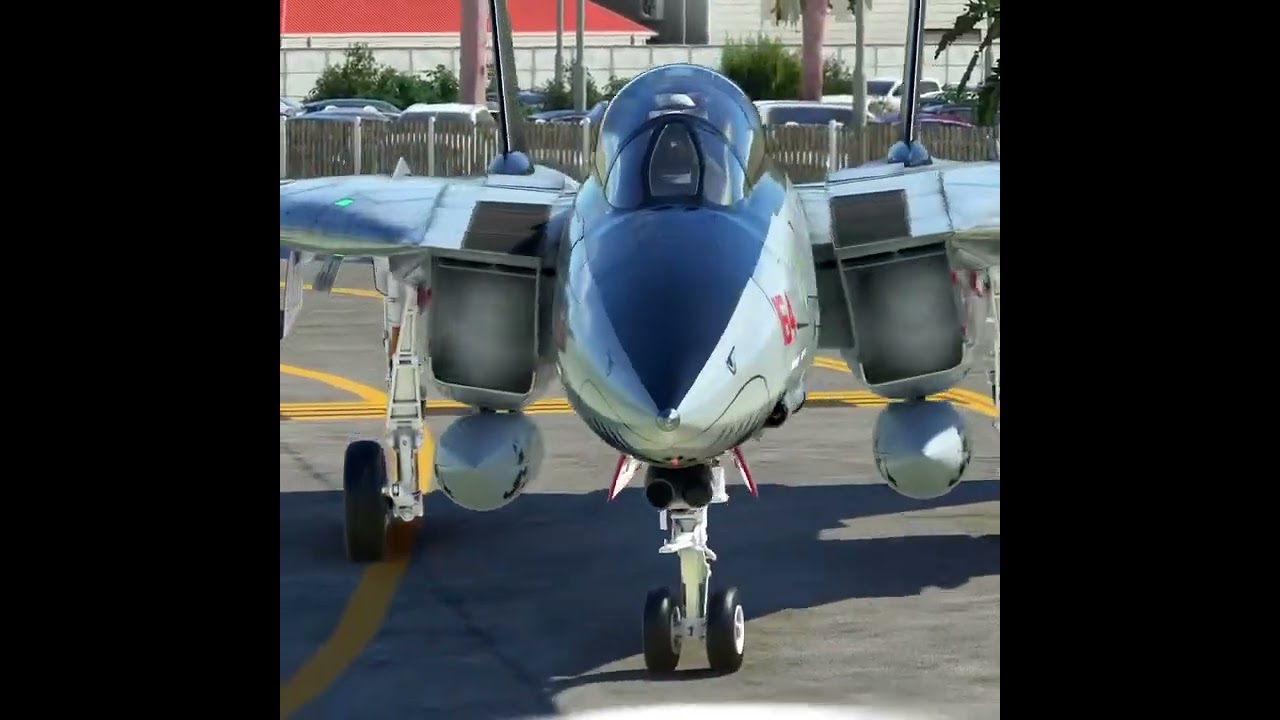 F-14 taking off from Saint Barthélemy is crazy