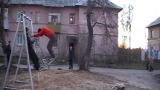 Awesome Double Flip Off A Swing Video