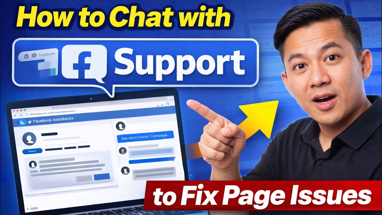 How to Chat with Facebook Support to Fix Page Issues | របៀបឆាតទៅ Support ដើម្បីដោះស្រាយបញ្ហា 