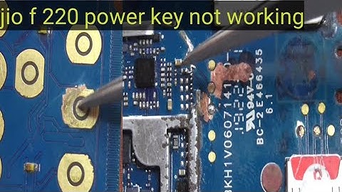 jio f220 power key not working/jio f220 power key jumper