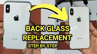 iPhone X Damage Back Glass Replacement Step by step 🔥 Hindi Video