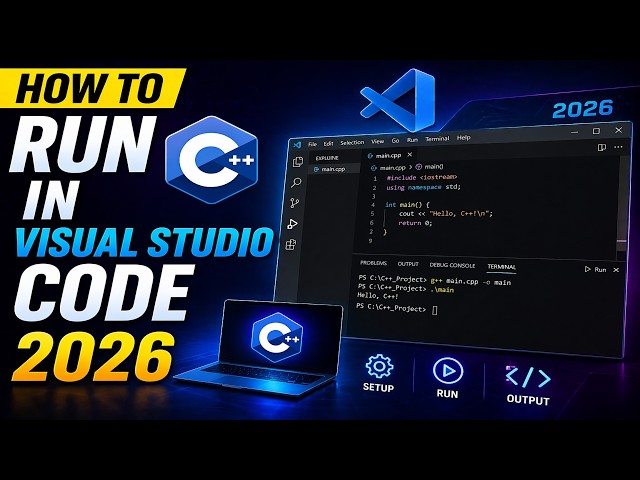 How to run C++ in Visual Studio code 2026 || Install c in vscode