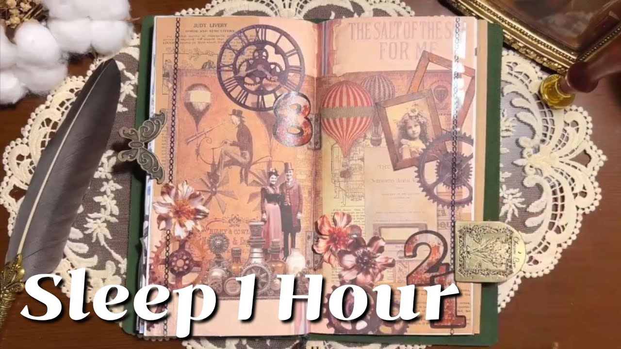 Sleep 1 Hour 🎧 Slow journaling ASMR🥱 #journal #sleep #1hour 