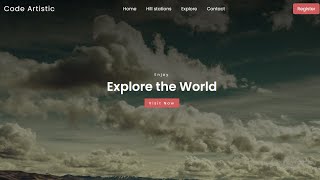Simple Landing Page Design Using html css