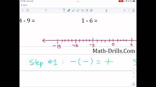 Math-Drills: Subtracting Integers