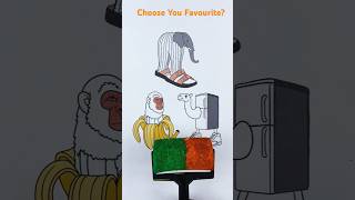 Italian Brainrot Lirili Larila X Frigo Camelo X Champanzini Bananini Acrylic Paint Art