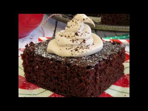 Dark Chocolate Cake with Hot Chocolate Frosting