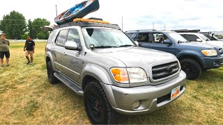 Mountain Bound Overland’s 2002 Toyota Sequoia Overland Adventure SUV Walk Around Tour  -Suv Living- by Wasatch Moto Overland 4,428 views 1 year ago 3 minutes, 10 seconds