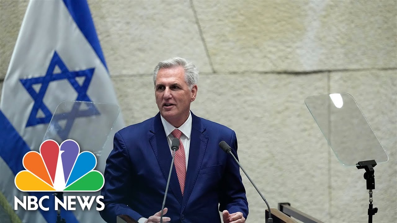 McCarthy becomes second House speaker to address Israeli Knesset