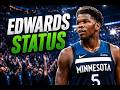Is Anthony Edwards playing tonight? Timberwolves vs. Pistons injury report