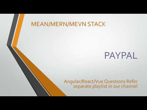 PayPal MEAN/MERN/MEVN Stack Interview Questions