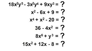 PreCalculus - Algebra Fundamental Review (7 of 80) Factoring: Examples