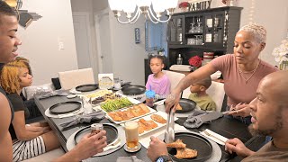 Air Fried Salmon | Fingerling Potatoes | Parmesan Asparagus