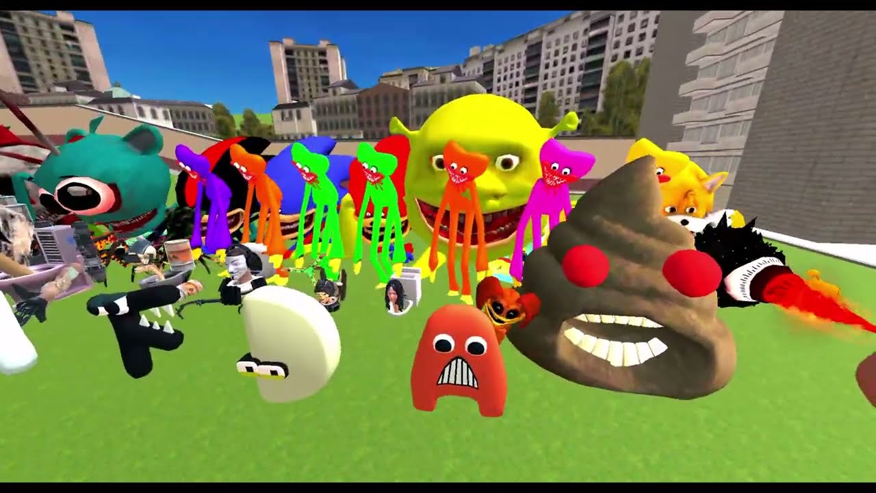 NEXTBOTS IN PLAYGROUND MOD NEW UPDATE V 6.0.2 AND SANDBOX IN SPACE PLAY ||  #nextbots #tvman #gmod