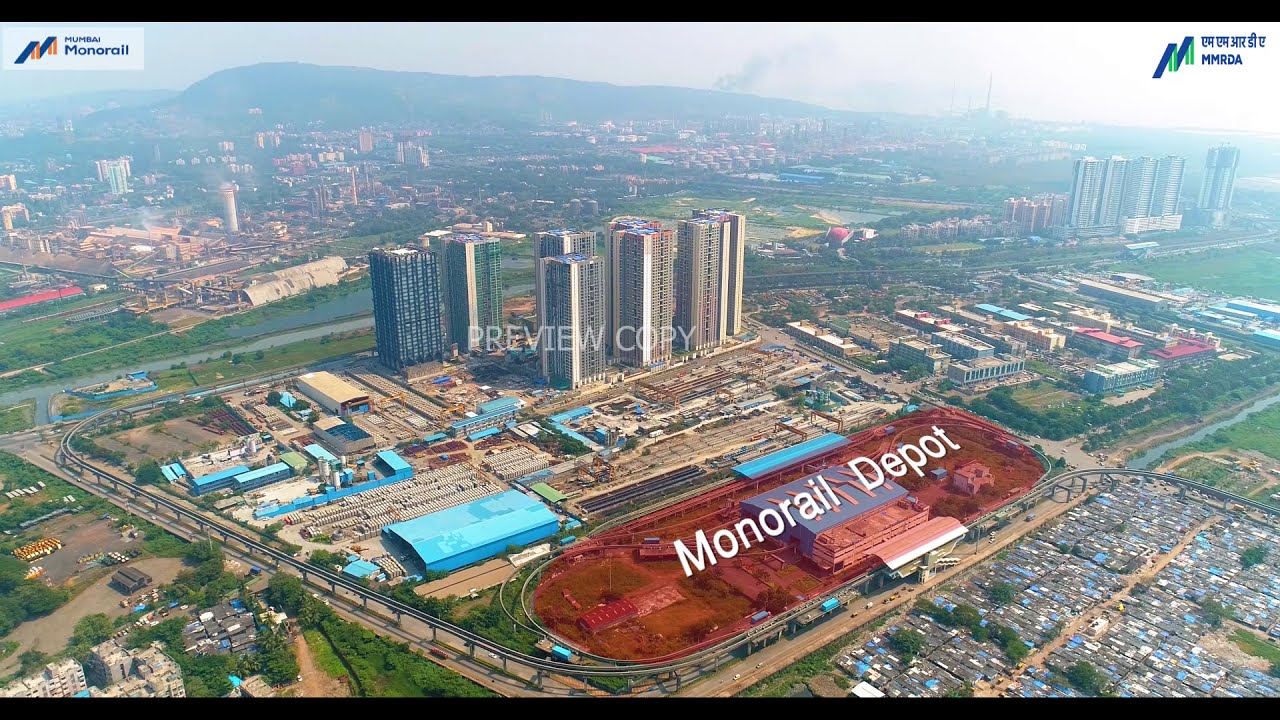 Monorail | Mumbai | Usability Video | Drone View | MMRDA