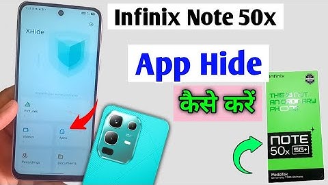 Infinix note 50x me App hide kaise kare | how to hide apps setting in infinix note 50x 5g