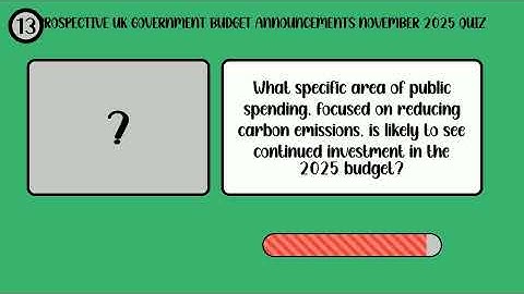 2025 UK Budget Brain Teaser! 20 Questions in Under 3 Minutes