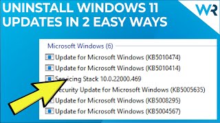 Famous How to Uninstall Windows 11 Updates in 2 Easy Ways Wealth