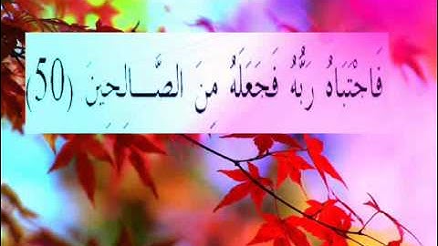 القران الكريم سورة القلم الاية 50.wmv