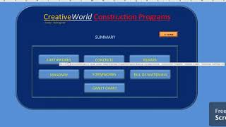 Engineering Construction Spreadsheet Programs Features