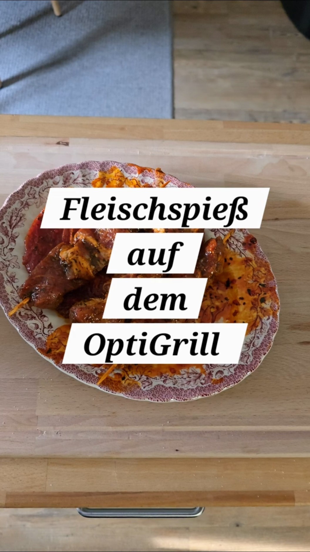 Fleischspieße im OptiGrill Elite mit Tortellinisalat - YouTube