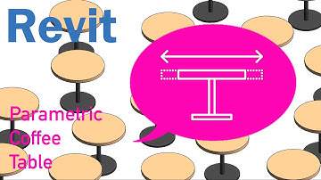 Revit Family - Parametric Coffee table 3/6 - Diameter Parameter