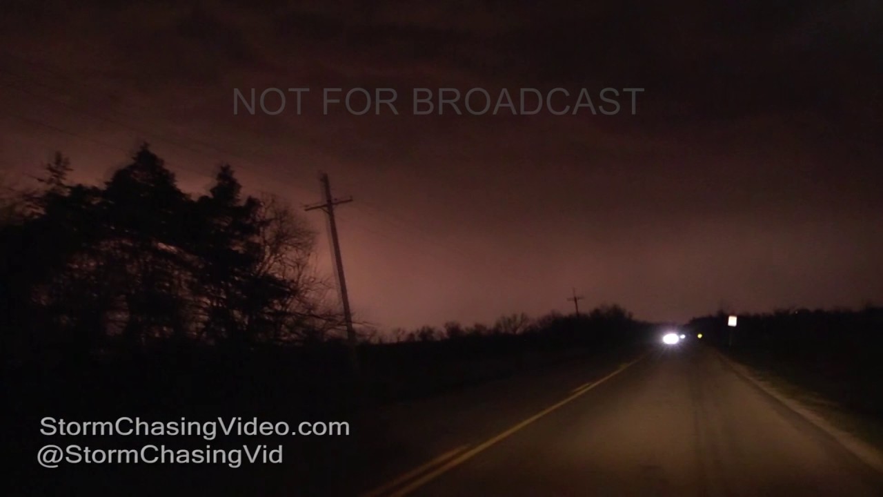 Emporia Kansas, Tornado Warned Storm - 3/6/2017