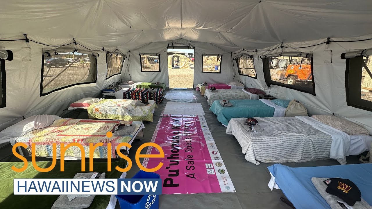 'God sent it': Survivors experiencing homelessness before Maui disaster find refuge in new shelte...