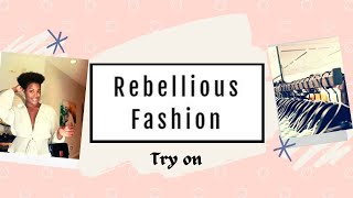 Try on Haul ||Rebellious fashion||Zenra Blue -An Author's World