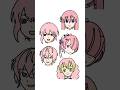 頭pinkなキャラをアルファベットだけで描いてみた! #shorts #art #drawing #イラスト
