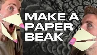 I Made a Paper Beak That Moves When You Talk