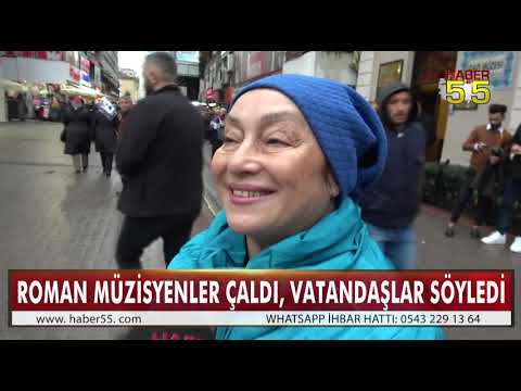 SAMSUN'DA ROMAN VATANDAŞLAR İLGİ ODAĞI OLDU