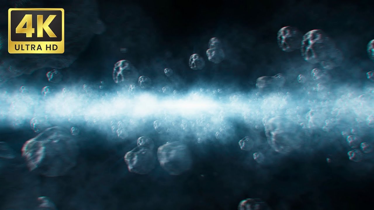 🌚 Asteroid Belt in Stunning UHD 4K (3840x2160 | 25FPS)