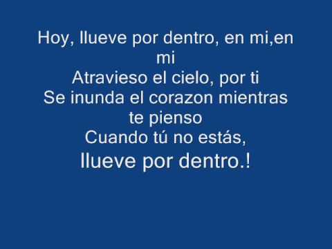 luis fonsi llueve por dentro lyrics
