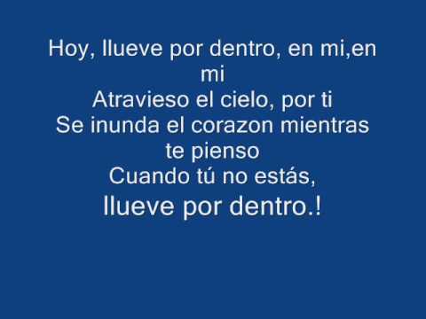 luis fonsi llueve por dentro lyrics