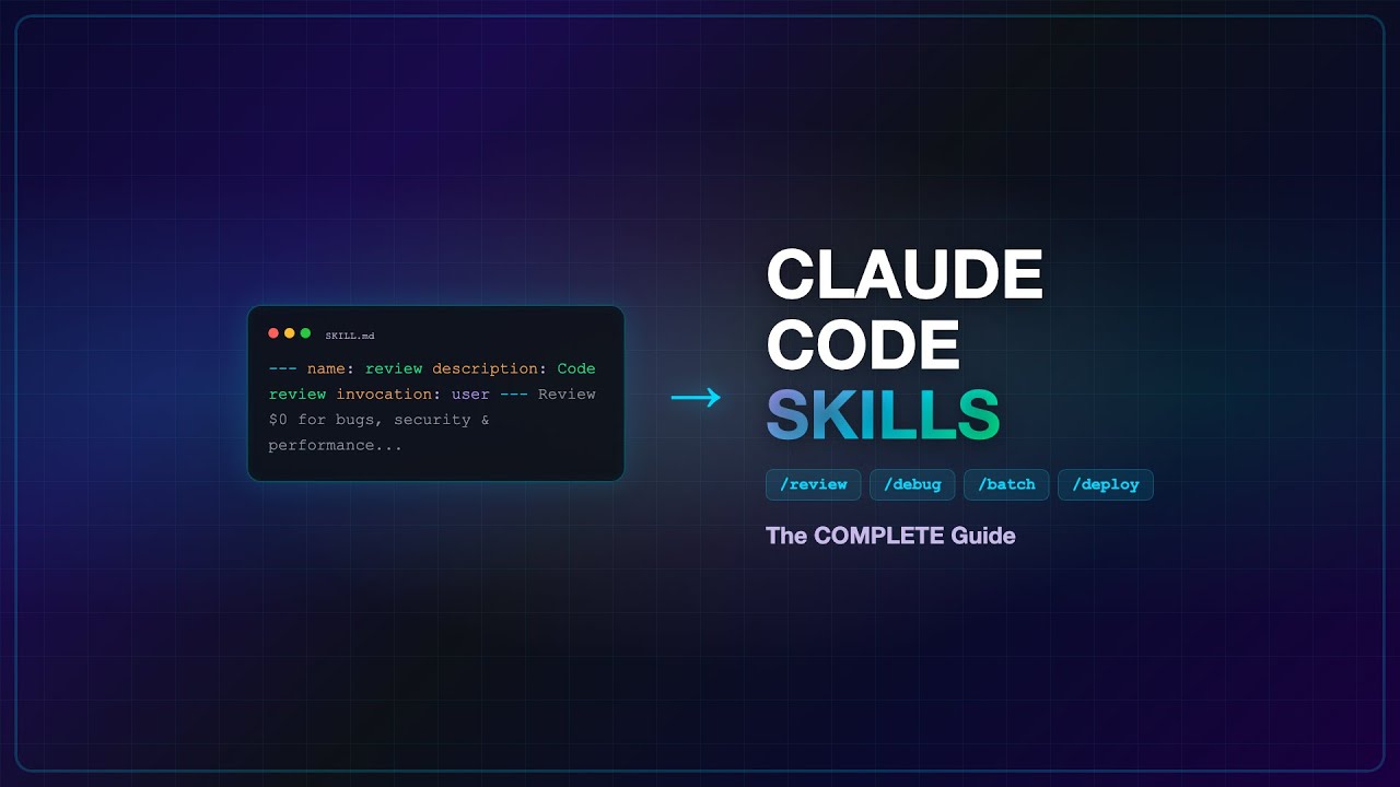 Claude Code Skills: The COMPLETE Guide (Custom Commands, Sub-Agents, Hooks & Plugins)