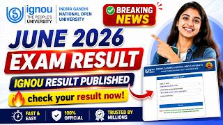 IGNOU June 2026 Result New Update || IGNOU Grade Card Status || IGNOU Results