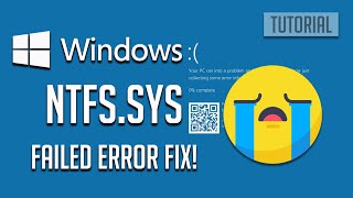 ntfs.sys failed blue screen error on windows 10 fix [2024]